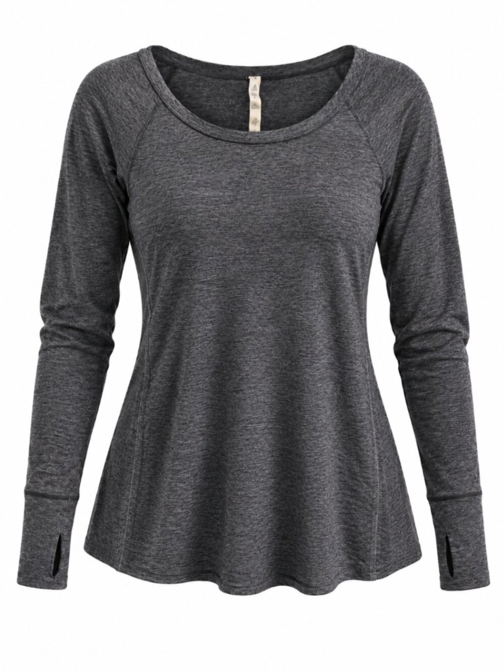 🍋  2/$40 Lululemon Rehearsal Long Sleeve Heathered Black Swan Size 6